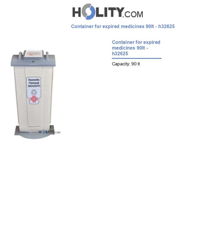 Container for expired medicines 90lt - h32625