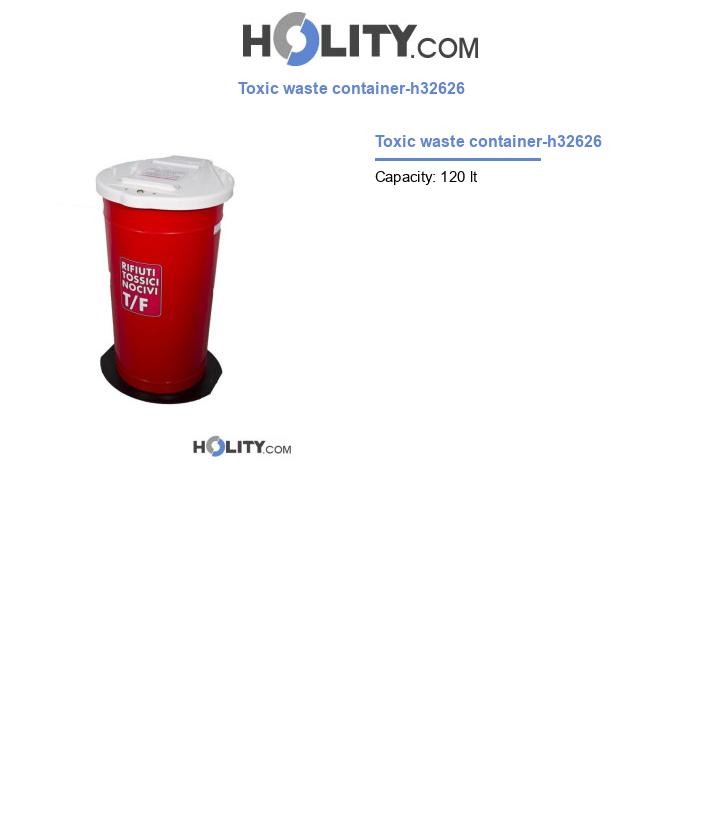 Toxic waste container-h32626