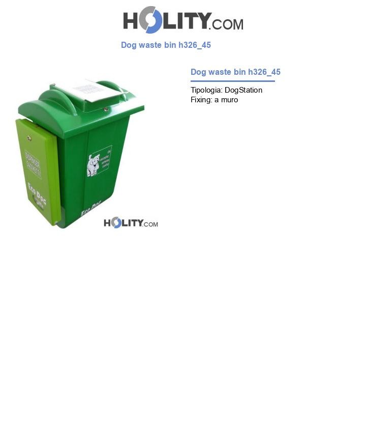 Dog waste bin h326_45