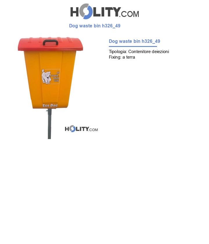Dog waste bin h326_49