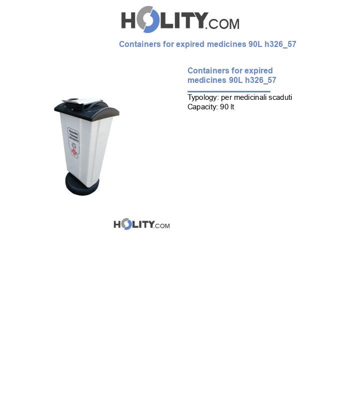 Containers for expired medicines 90L h326_57