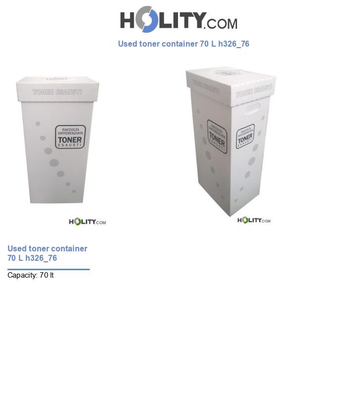 Used toner container 70 L h326_76