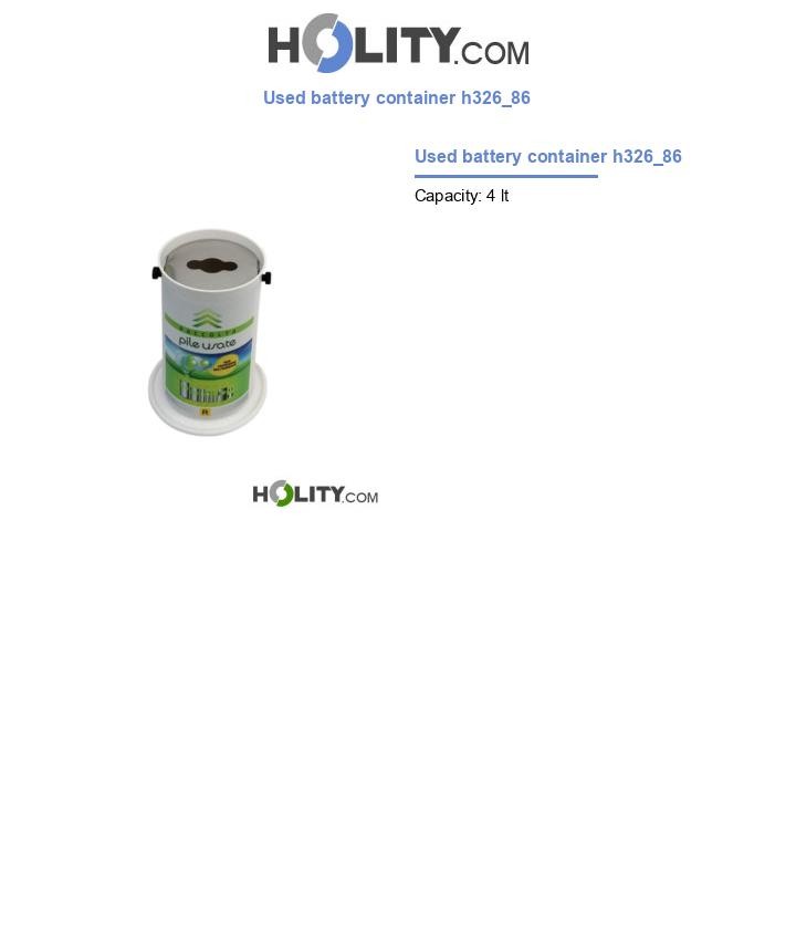 Used battery container h326_86