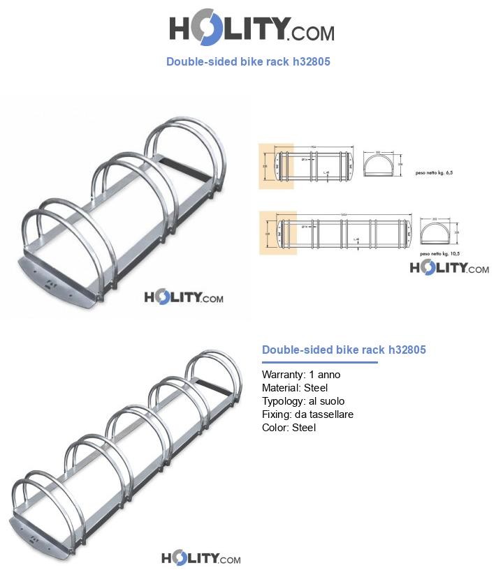 Double-sided bike rack h32805