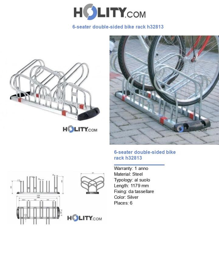 6-seater double-sided bike rack h32813