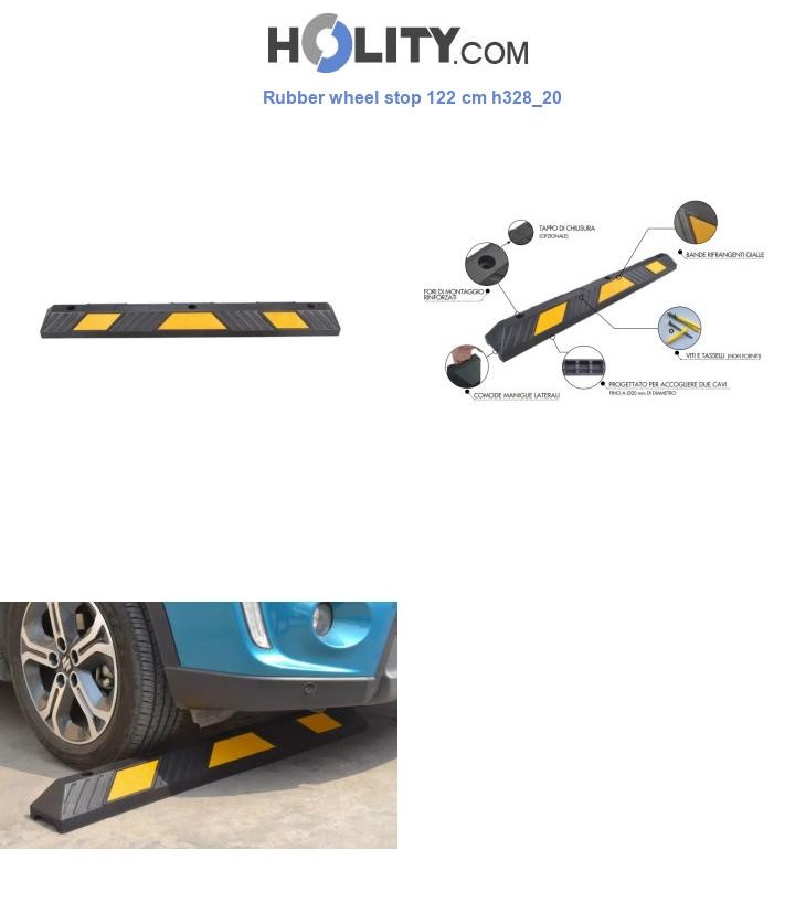Rubber wheel stop 122 cm h328_20