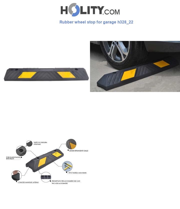 Rubber wheel stop for garage h328_22