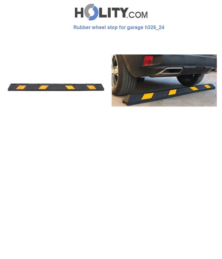Rubber wheel stop for garage h328_24