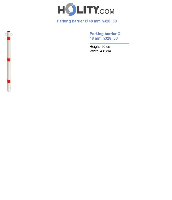 Parking barrier Ø 48 mm h328_30