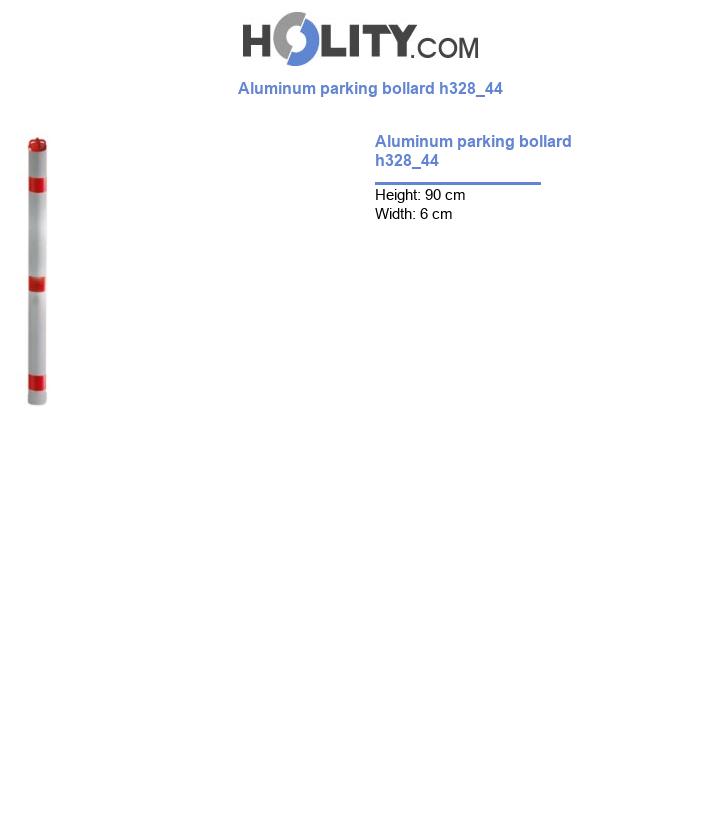 Aluminum parking bollard h328_44