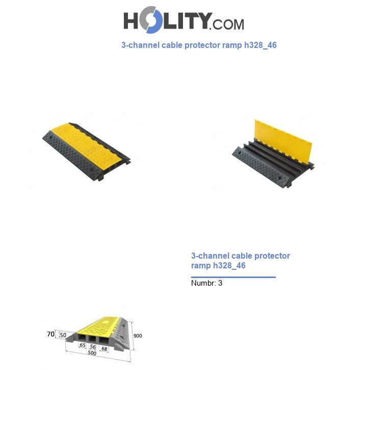 3-channel cable protector ramp h328_46