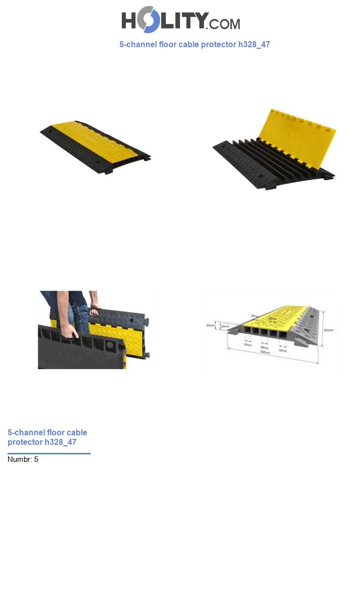 5-channel floor cable protector h328_47