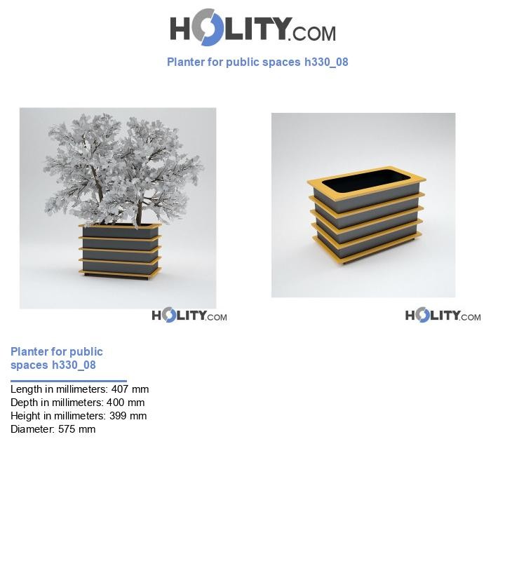 Planter for public spaces h330_08