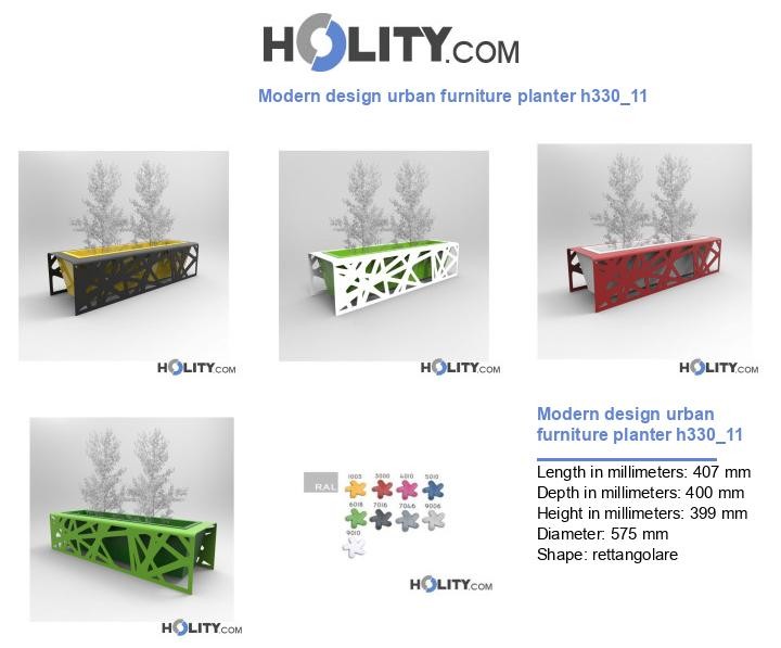 Modern design urban furniture planter h330_11