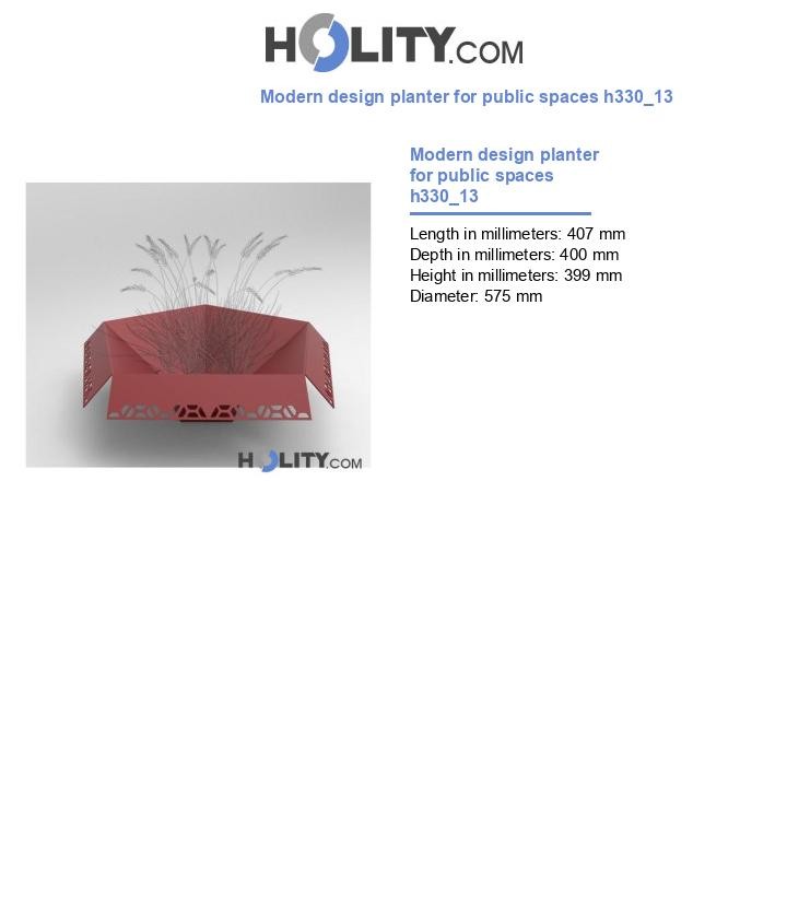 Modern design planter for public spaces h330_13