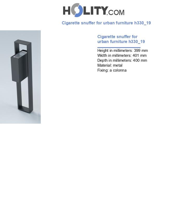 Cigarette snuffer for urban furniture h330_19