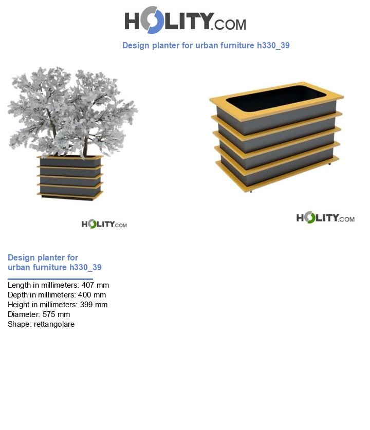 Design planter for urban furniture h330_39