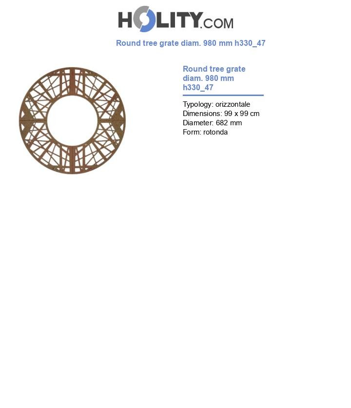 Round tree grate diam. 980 mm h330_47