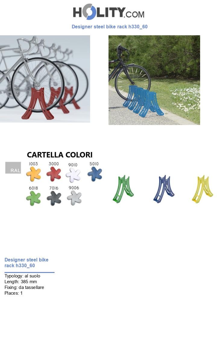 Designer steel bike rack h330_60