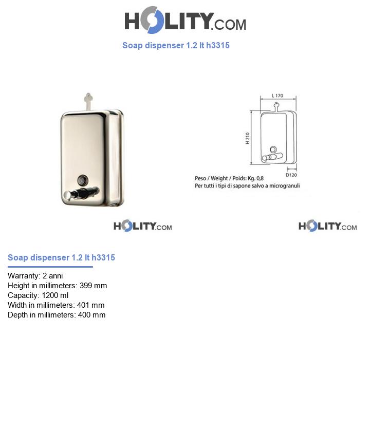 Soap dispenser 1.2 lt h3315