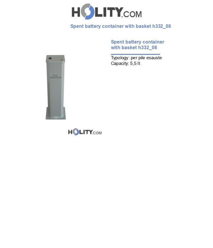 Spent battery container with basket h332_08