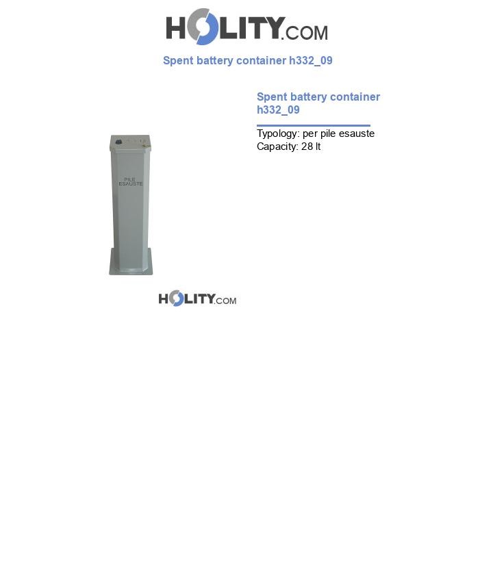 Spent battery container h332_09
