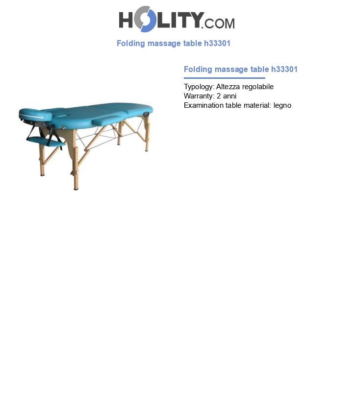 Folding massage table h33301