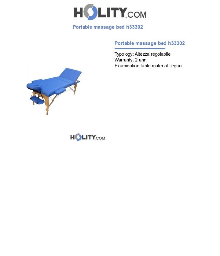 Portable massage bed h33302