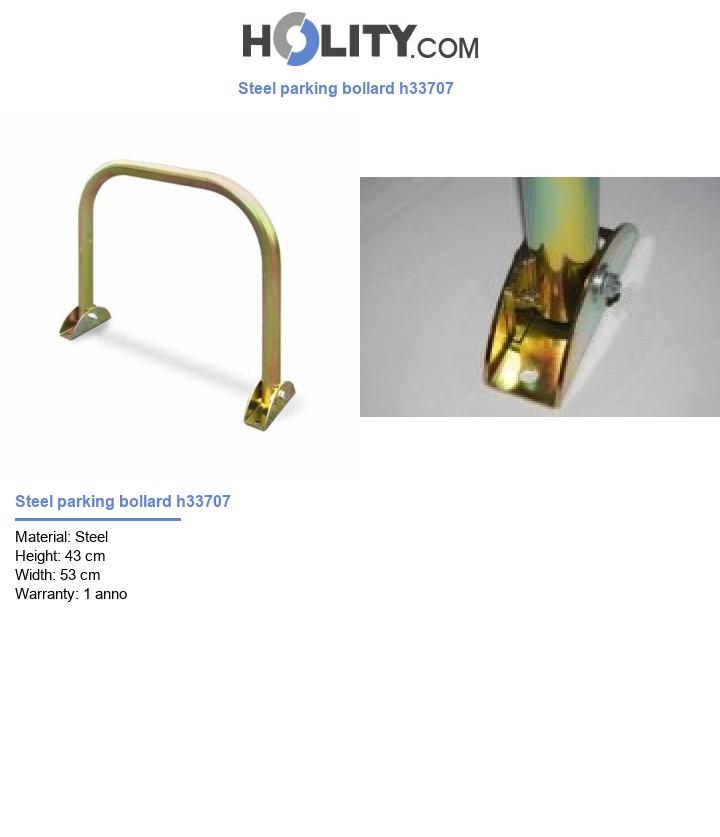 Steel parking bollard h33707