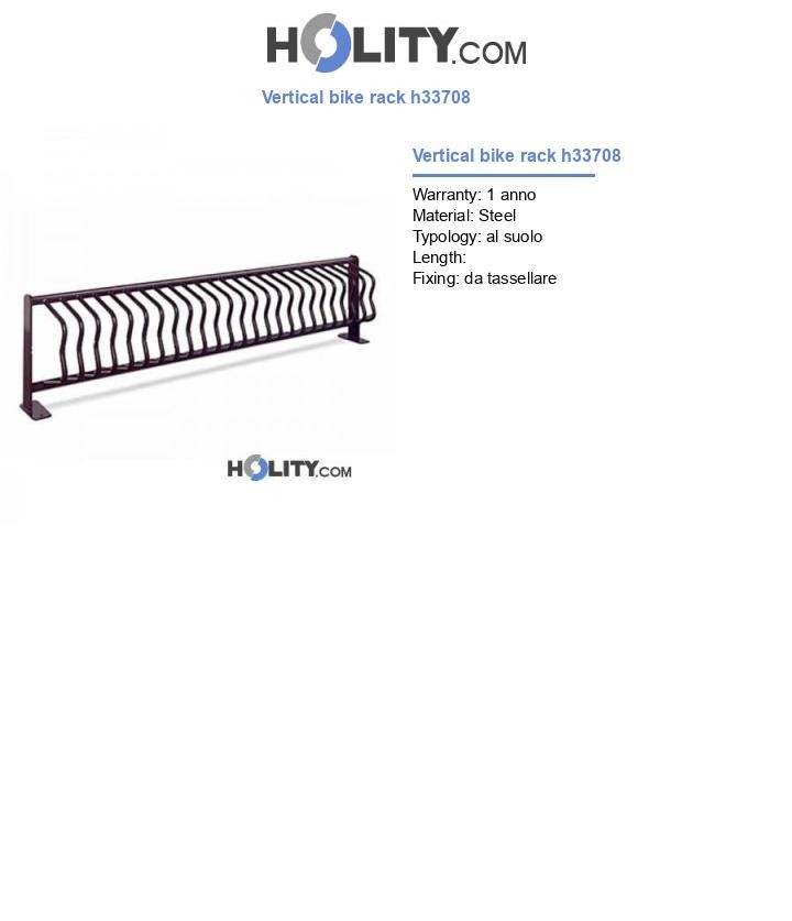 Vertical bike rack h33708