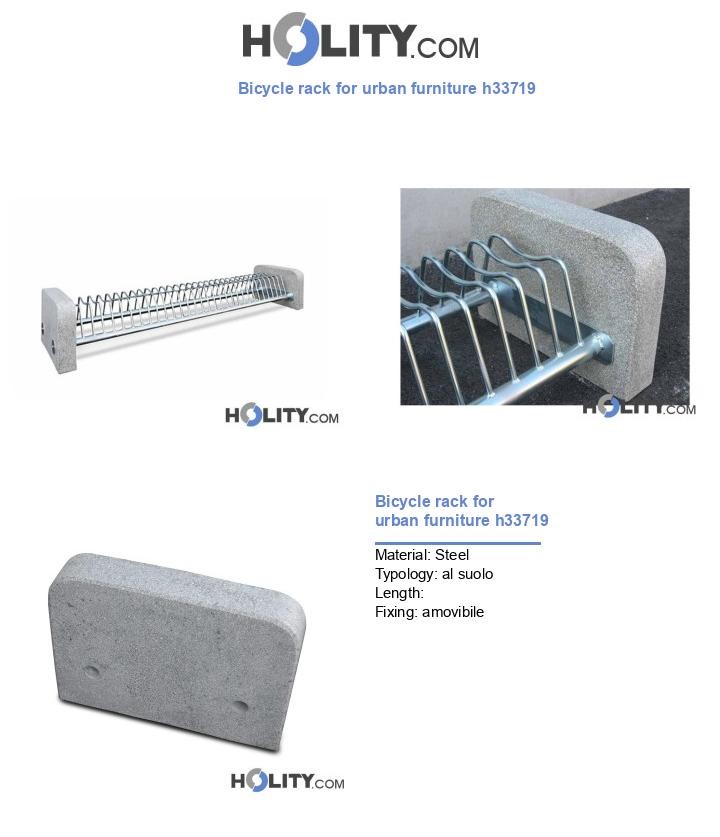Bicycle rack for urban furniture h33719