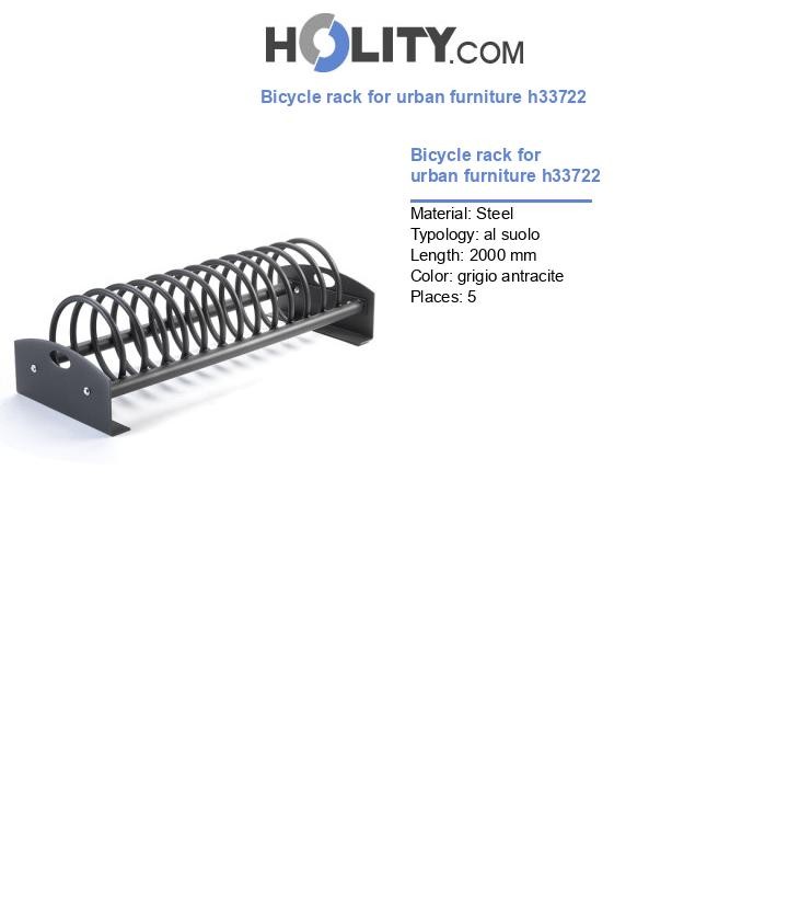 Bicycle rack for urban furniture h33722