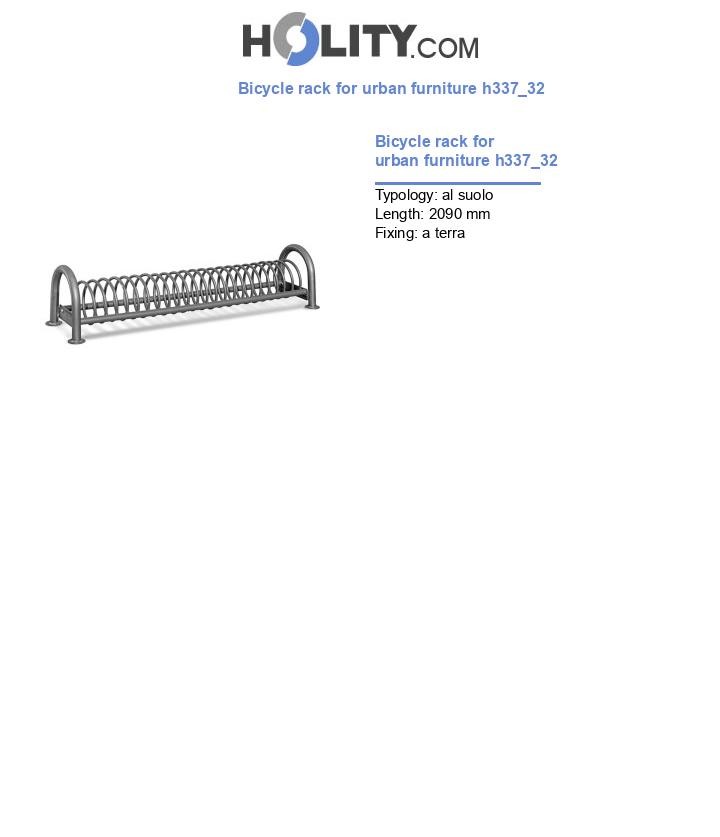 Bicycle rack for urban furniture h337_32
