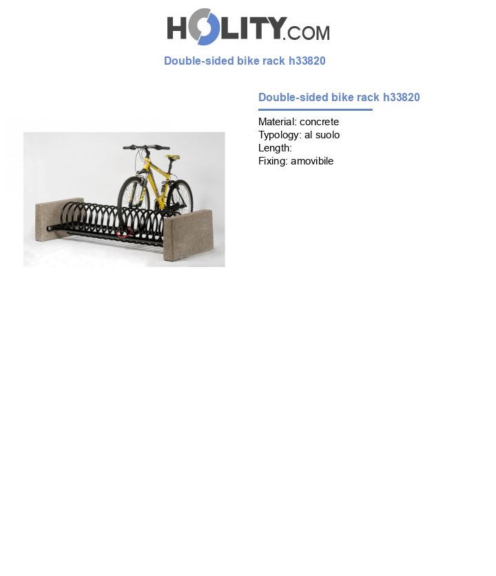 Double-sided bike rack h33820