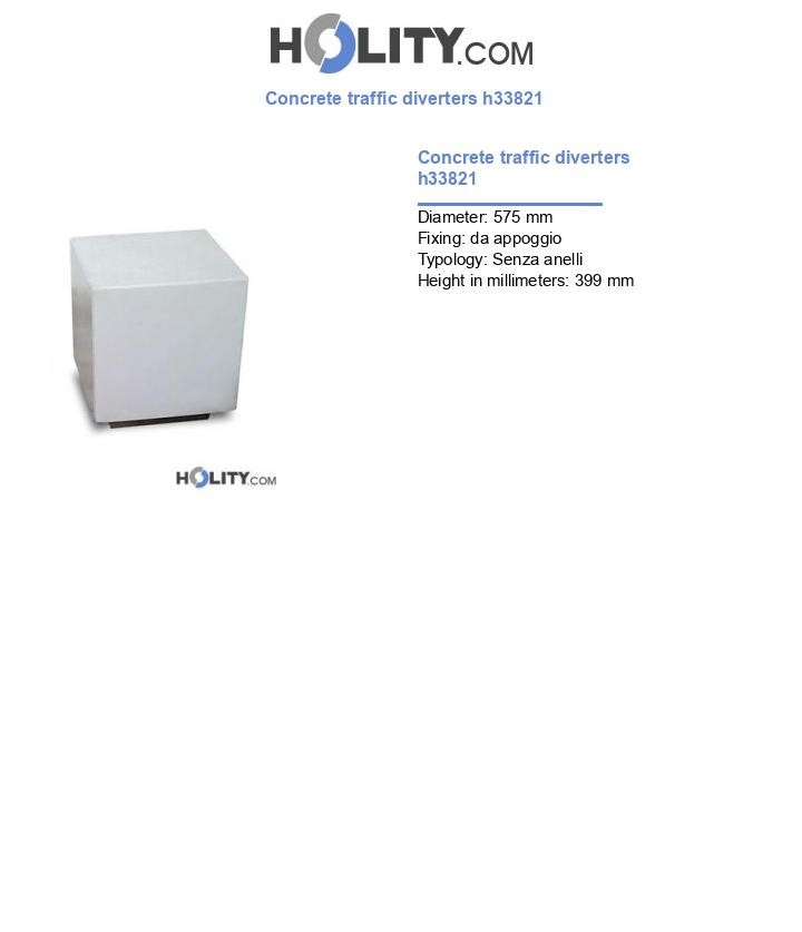 Concrete traffic diverters h33821