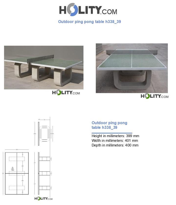 Outdoor ping pong table h338_39