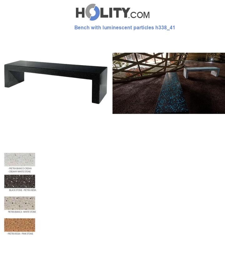 Bench with luminescent particles h338_41