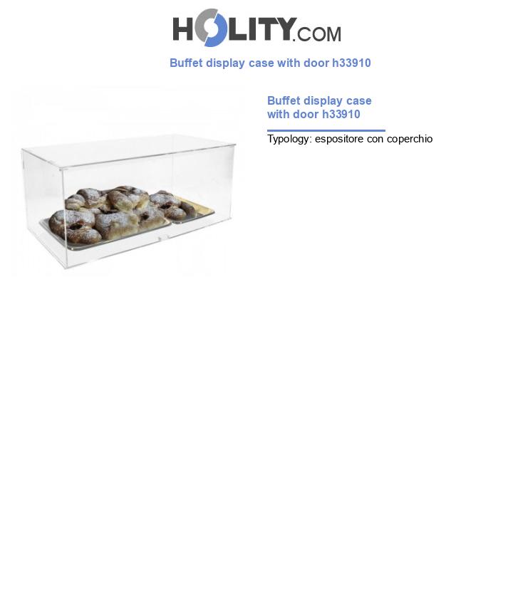 Buffet display case with door h33910