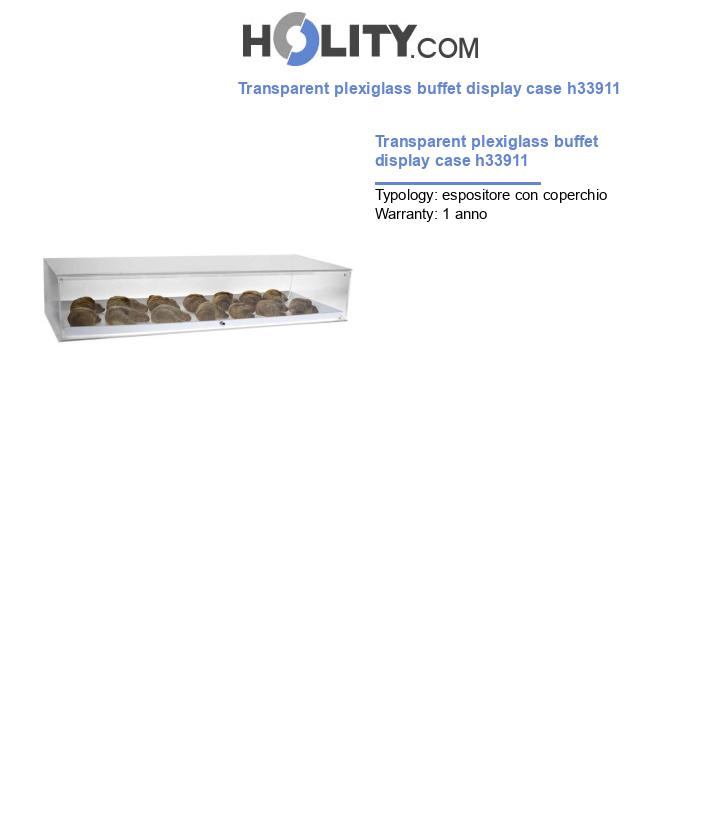 Transparent plexiglass buffet display case h33911