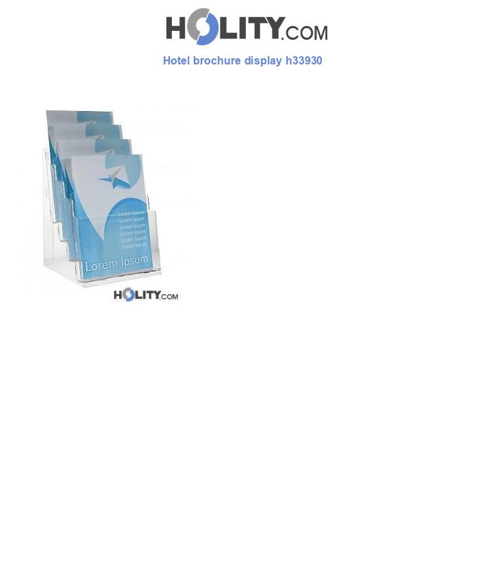 Hotel brochure display h33930