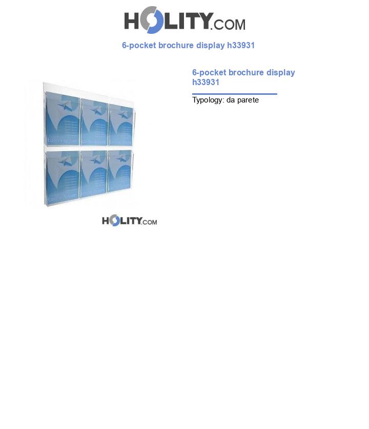 6-pocket brochure display h33931