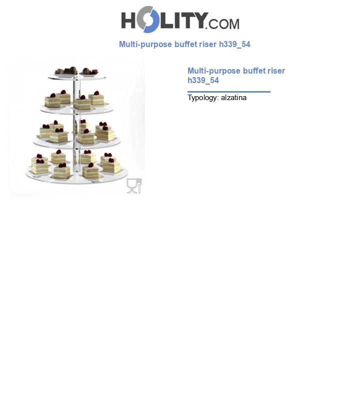 Multi-purpose buffet riser h339_54
