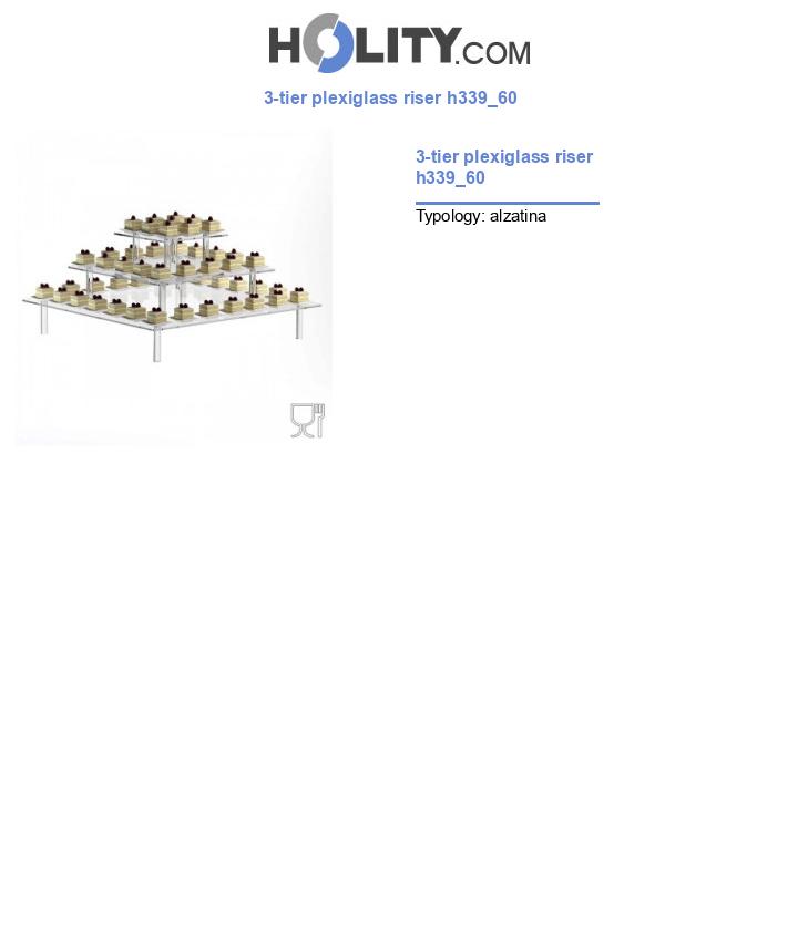 3-tier plexiglass riser h339_60