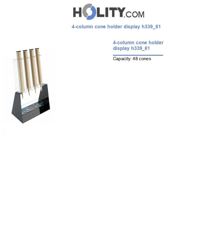 4-column cone holder display h339_61