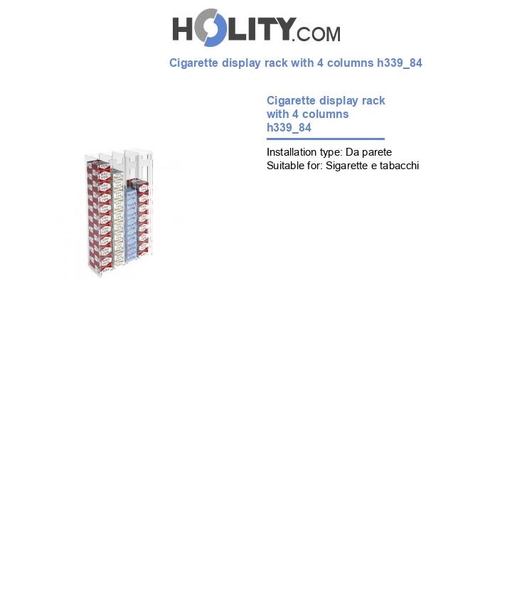 Cigarette display rack with 4 columns h339_84