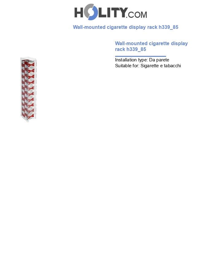 Wall-mounted cigarette display rack h339_85