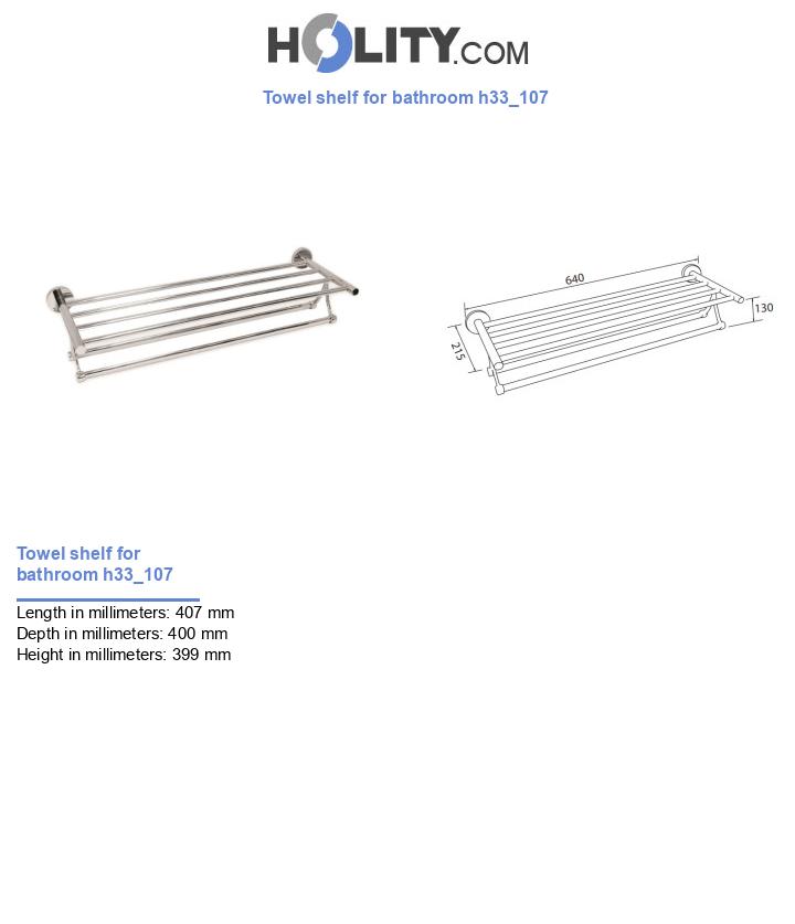 Towel shelf for bathroom h33_107