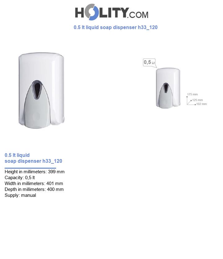 0.5 lt liquid soap dispenser h33_120
