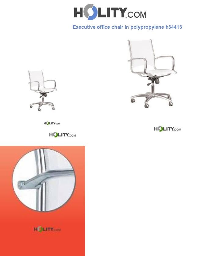 Executive office chair in polypropylene h34413