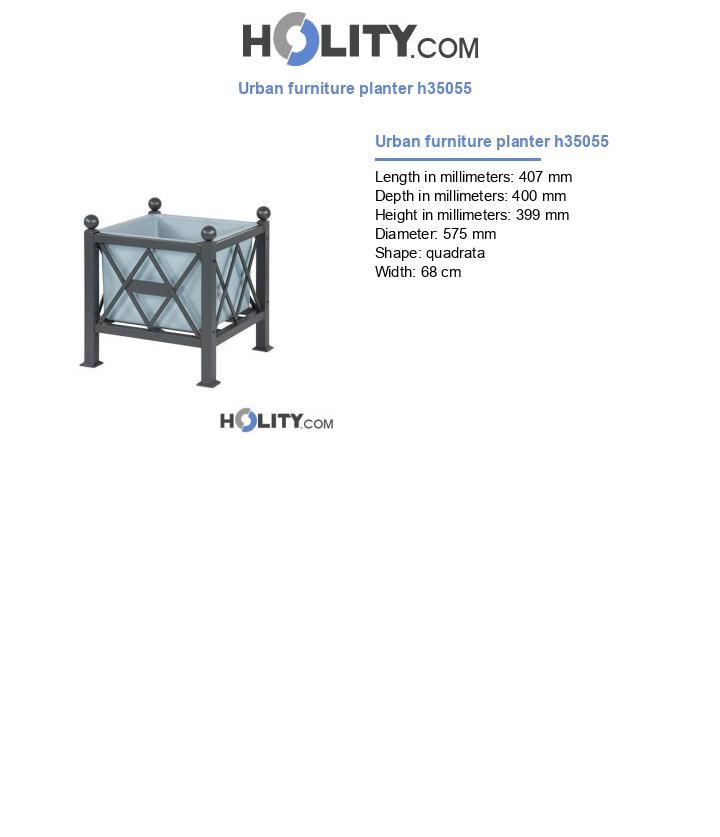 Urban furniture planter h35055
